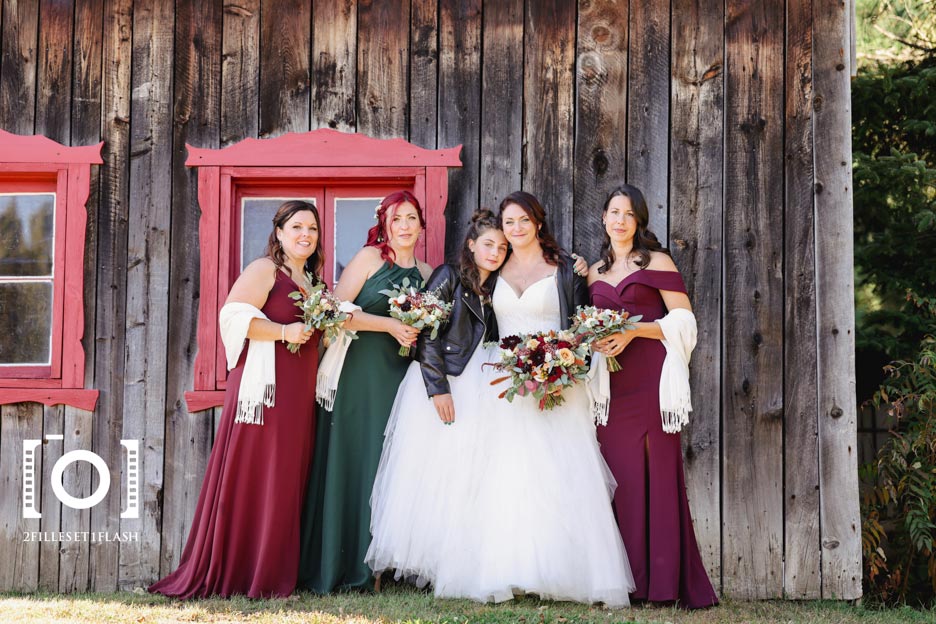 Photographie mariage photo extérieure Demoiselles d'honneur Lanaudière