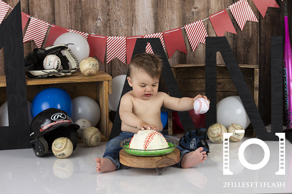 Smash the cake bebe 1an photographie Lanaudière baseball