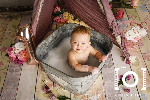 Smash the cake bebe 1an photographie Lanaudière fleurs