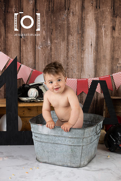 Smash the cake Studio Baseball photographe