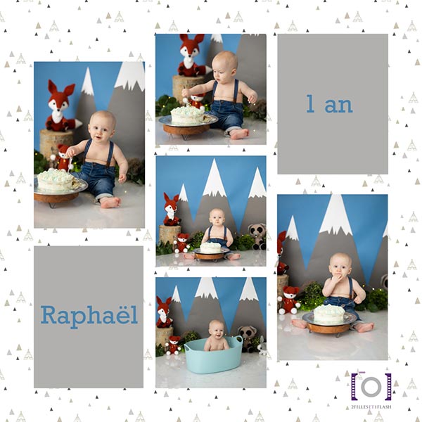 Smash The cake montage photos pour 1er anniversaire de votre enfant